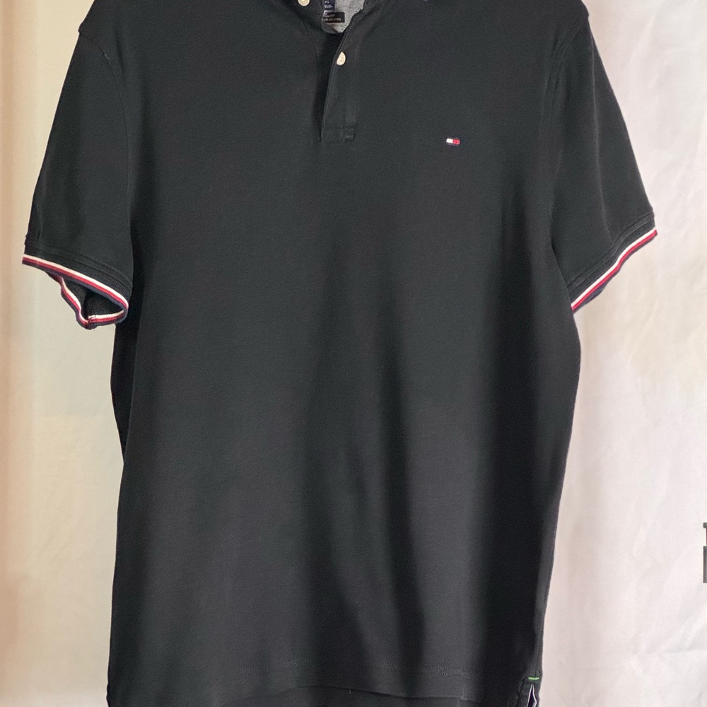 Tommy Hilfiger Men's Black Polo Shirt
